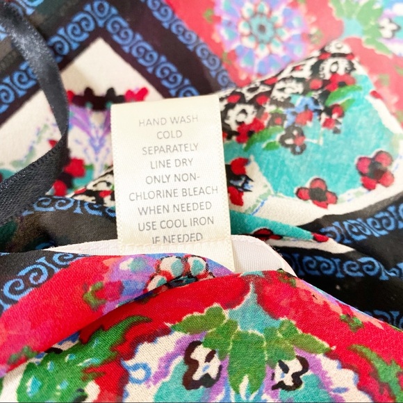 Band of Gypsies Floral Boho Floral Scarf Print Kimono Swim Cover S M - Picture 7 of 7